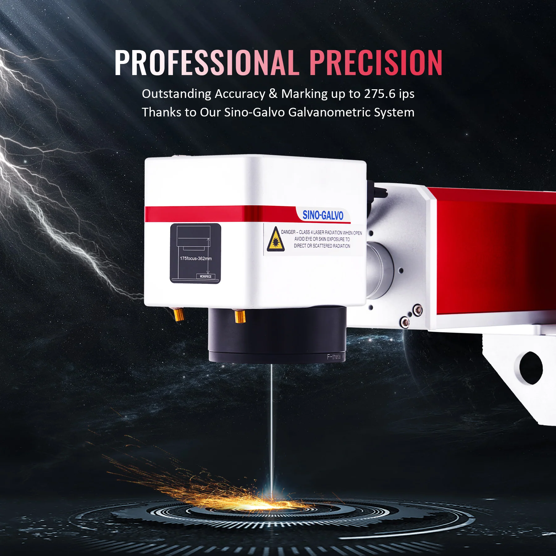 Pre-Owned MP6969-100 - 100W MOPA FIBER LASER MARKING ENGRAVING MACHINE WITH 6.9” X 6.9” WORKING AREA - Image 3