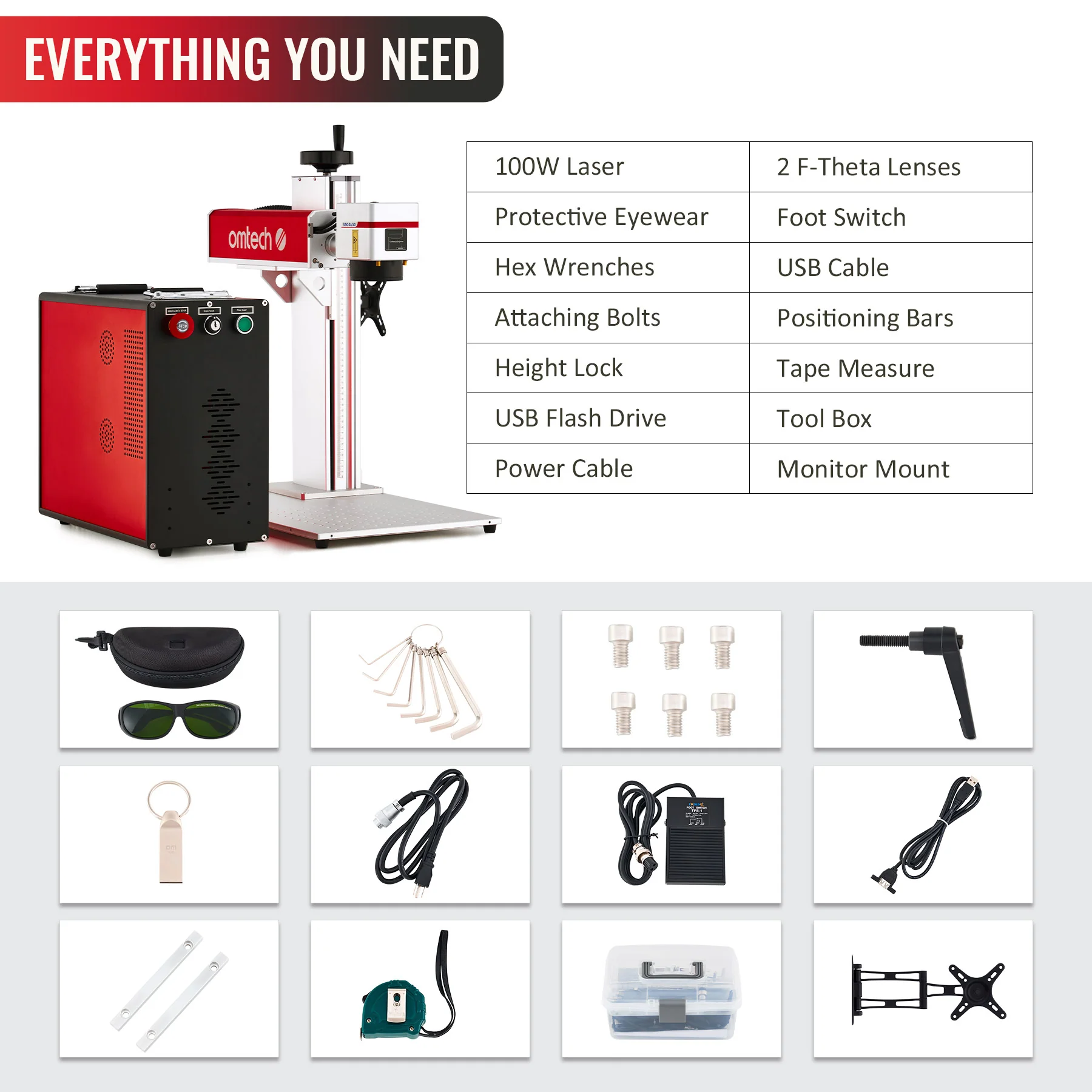 Pre-Owned MP6969-100 - 100W MOPA FIBER LASER MARKING ENGRAVING MACHINE WITH 6.9” X 6.9” WORKING AREA - Image 6