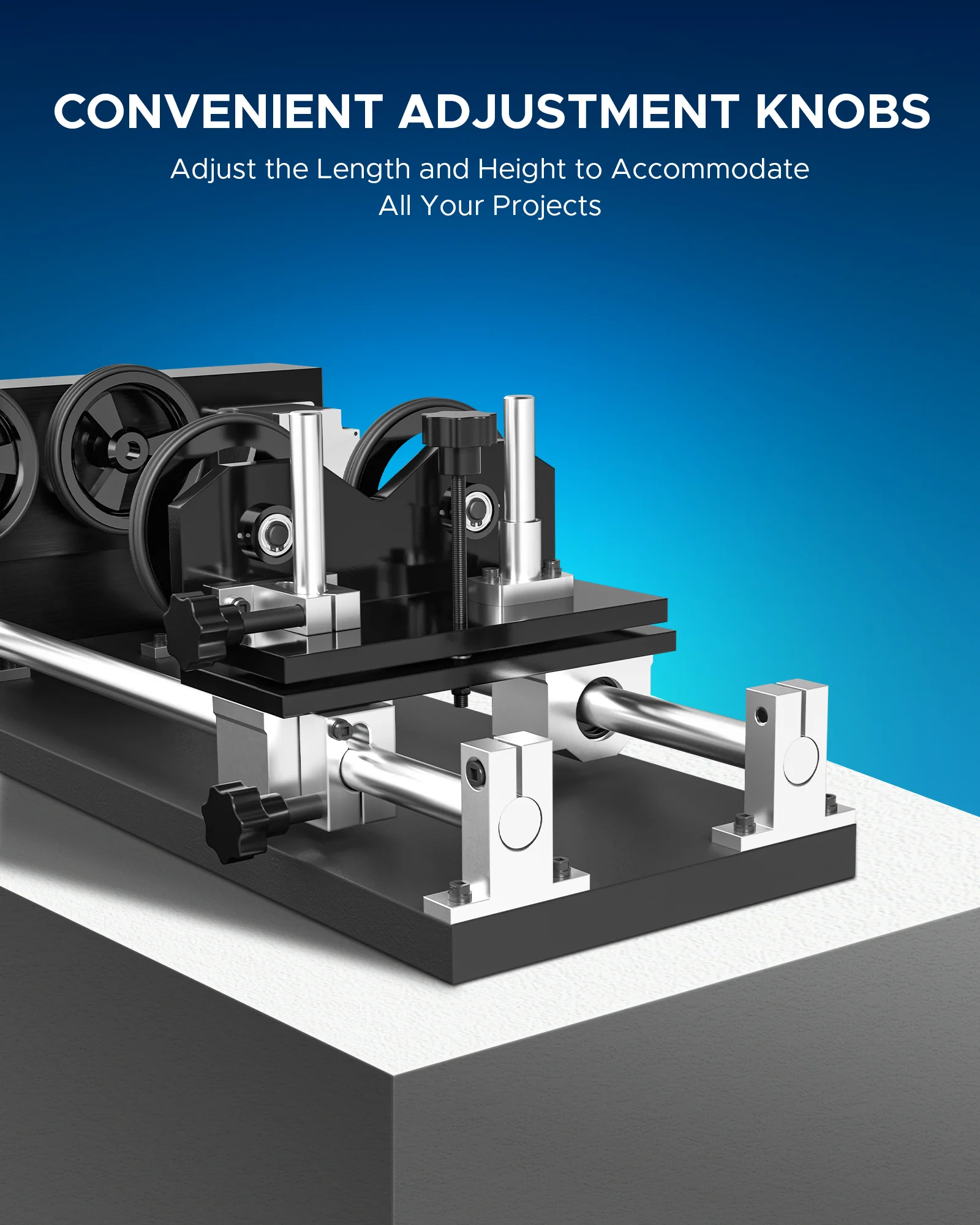 4-WHEEL ROTARY AXIS WITH 360 DEGREE ROTATION FOR 50W AND UP CO2 LASER ENGRAVER CUTTING MACHINE - Image 12