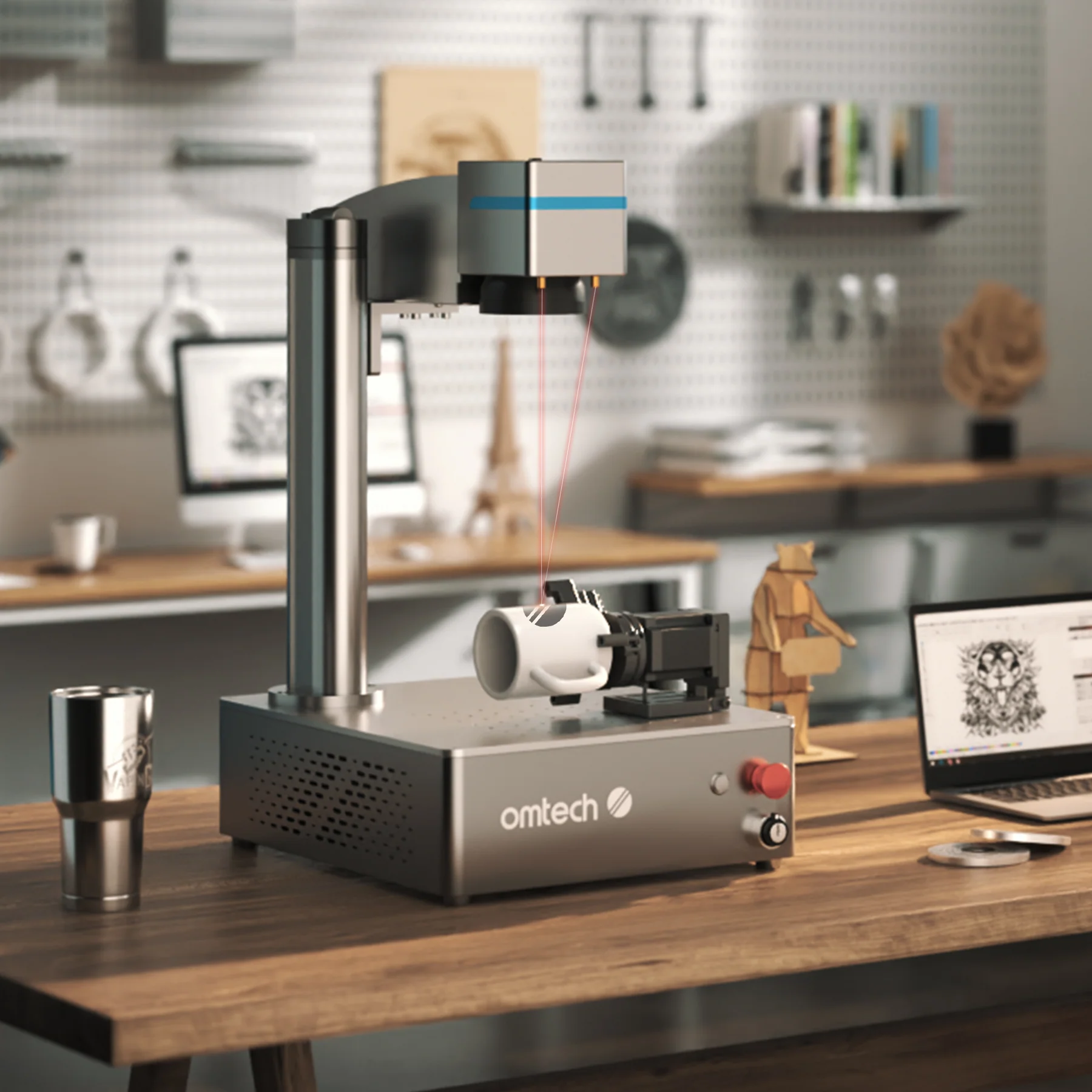 70mm Rotary Axis Attachment for Fiber Laser Engraver(FOR ALL FIBER MACHINES) - Image 13