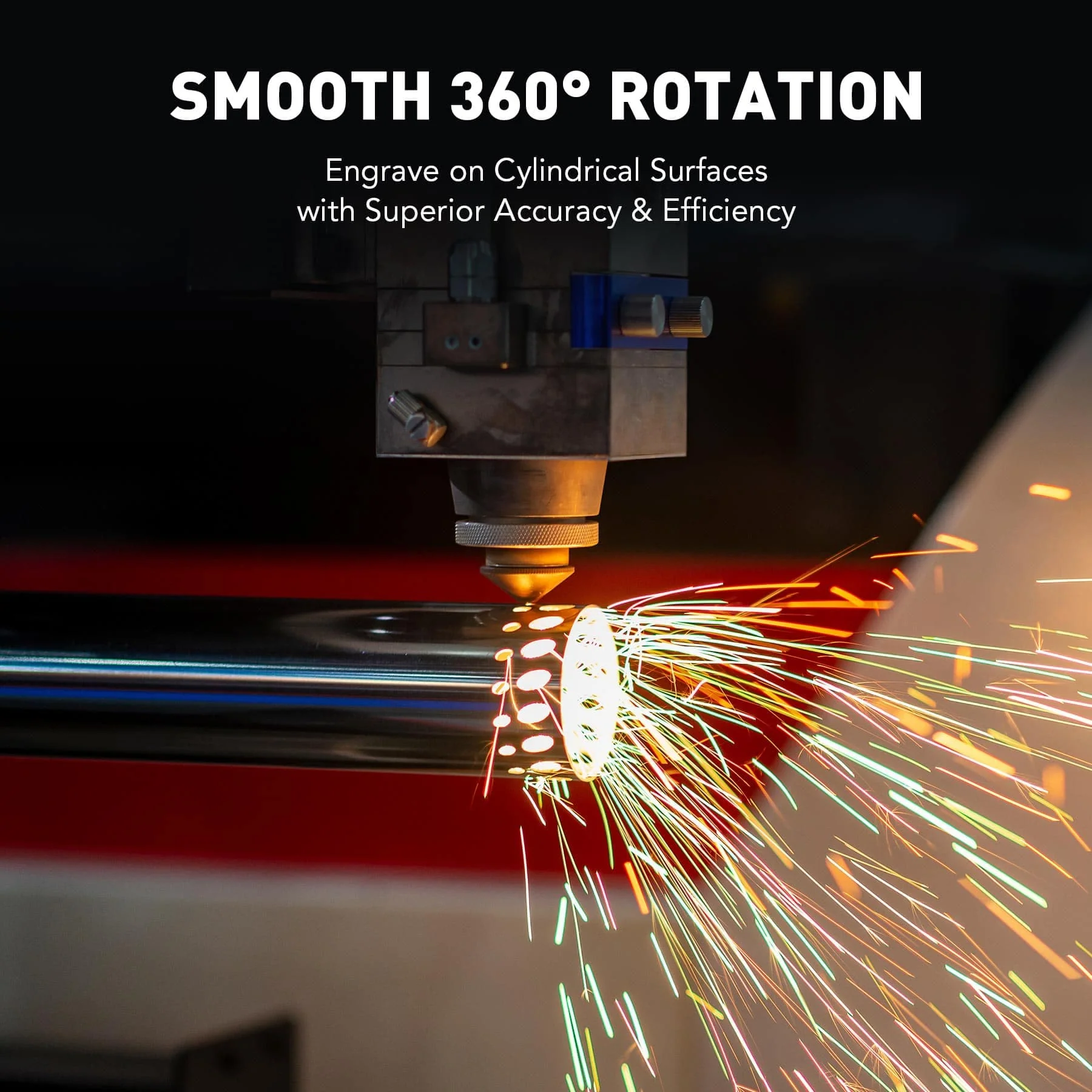 80mm Rotary 3 Jaw Axis Attachment for Fiber Laser Engraver for Irregular-Shaped Objects (For Fiber Machines Only) - Image 3