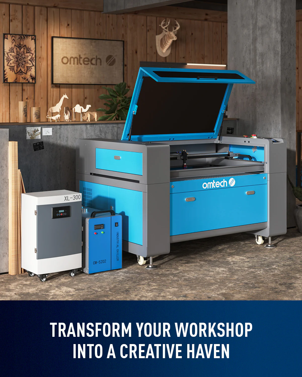 Pre-Owned AF2435-80 - 80W CO2 Laser Engraver Cutting Machine with 24" x 35" Working Area (with Auto Focus) - Image 7