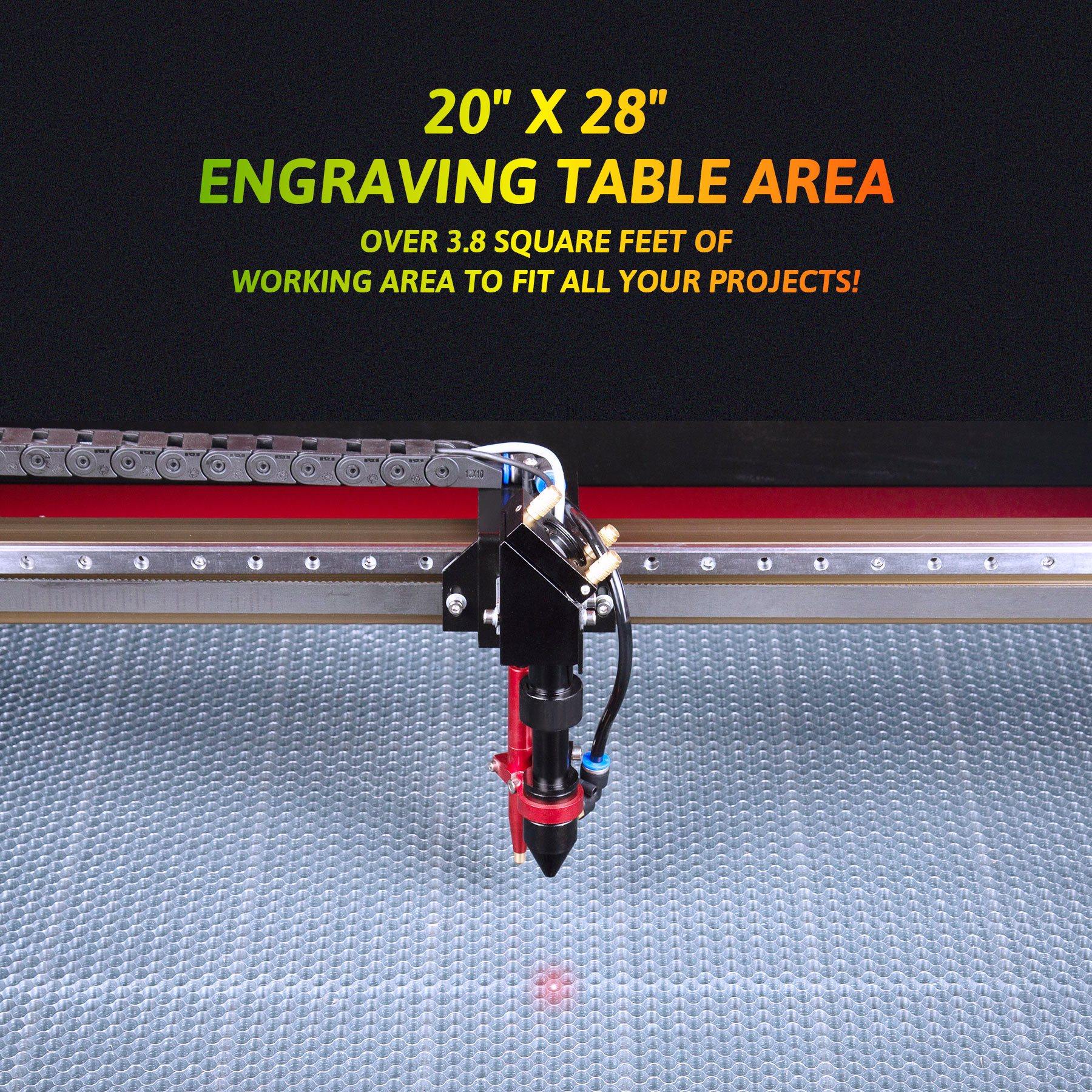 Pre-Owned AF2028-60 -  60W CO2 Laser Engraver Cutting Machine with 20” x 28” Working Area (with Auto Focus) - Image 3