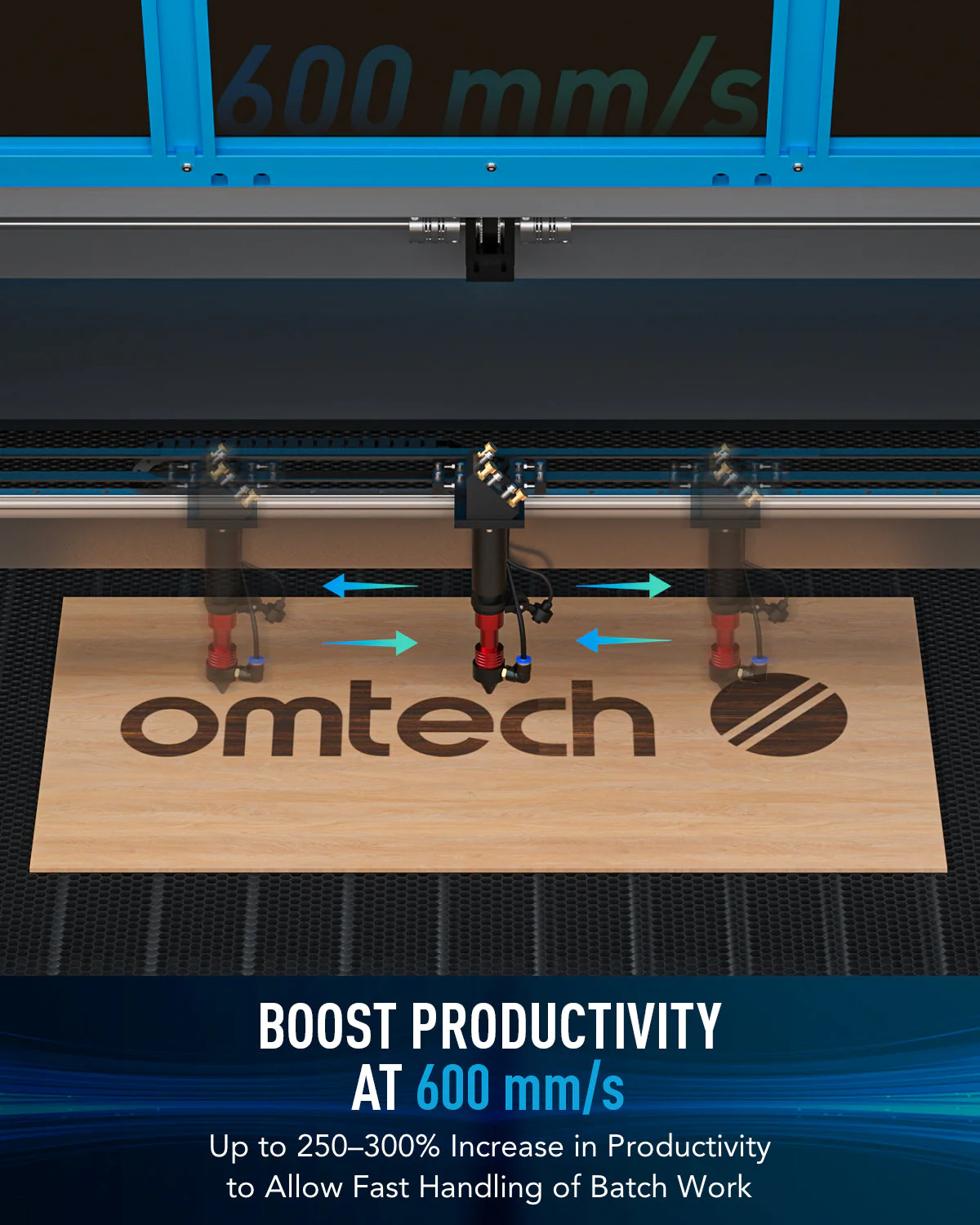 Pre-Owned AF3555-130 - 130W CO2 Laser Engraver Cutting Machine with 35'' x 55'' Working Area with Auto Focus - Image 5