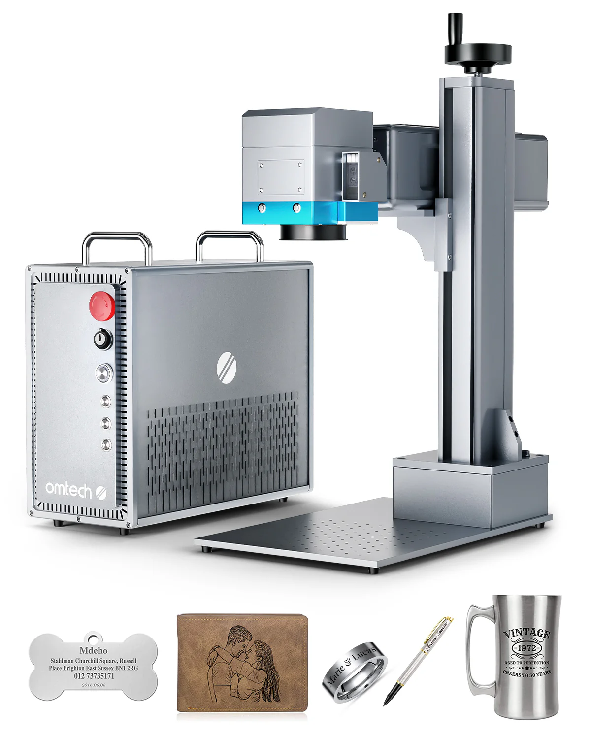 Pre-Owned FM6969-50S-50W SPLIT FIBER LASER MARKER ENGRAVING MACHINE WITH 6.9'' X 6.9'' WORKING AREA AND BUILT-IN CAMERA FUNCTION - Image 2