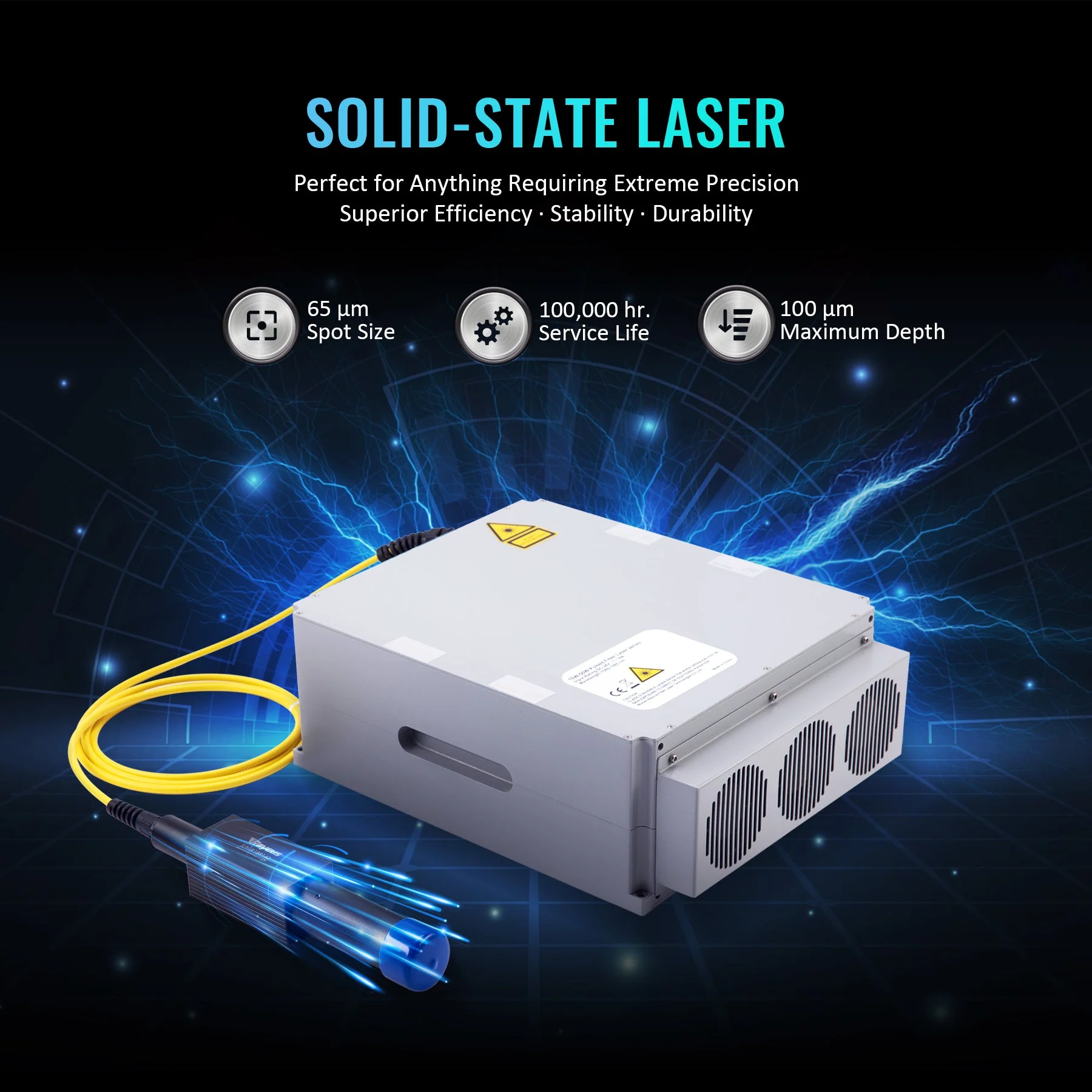 Pre-Owned FM7979-50S - 50W Split Fiber Laser Marker Engraving Machine with 7.9” x 7.9” Working Area - Image 3