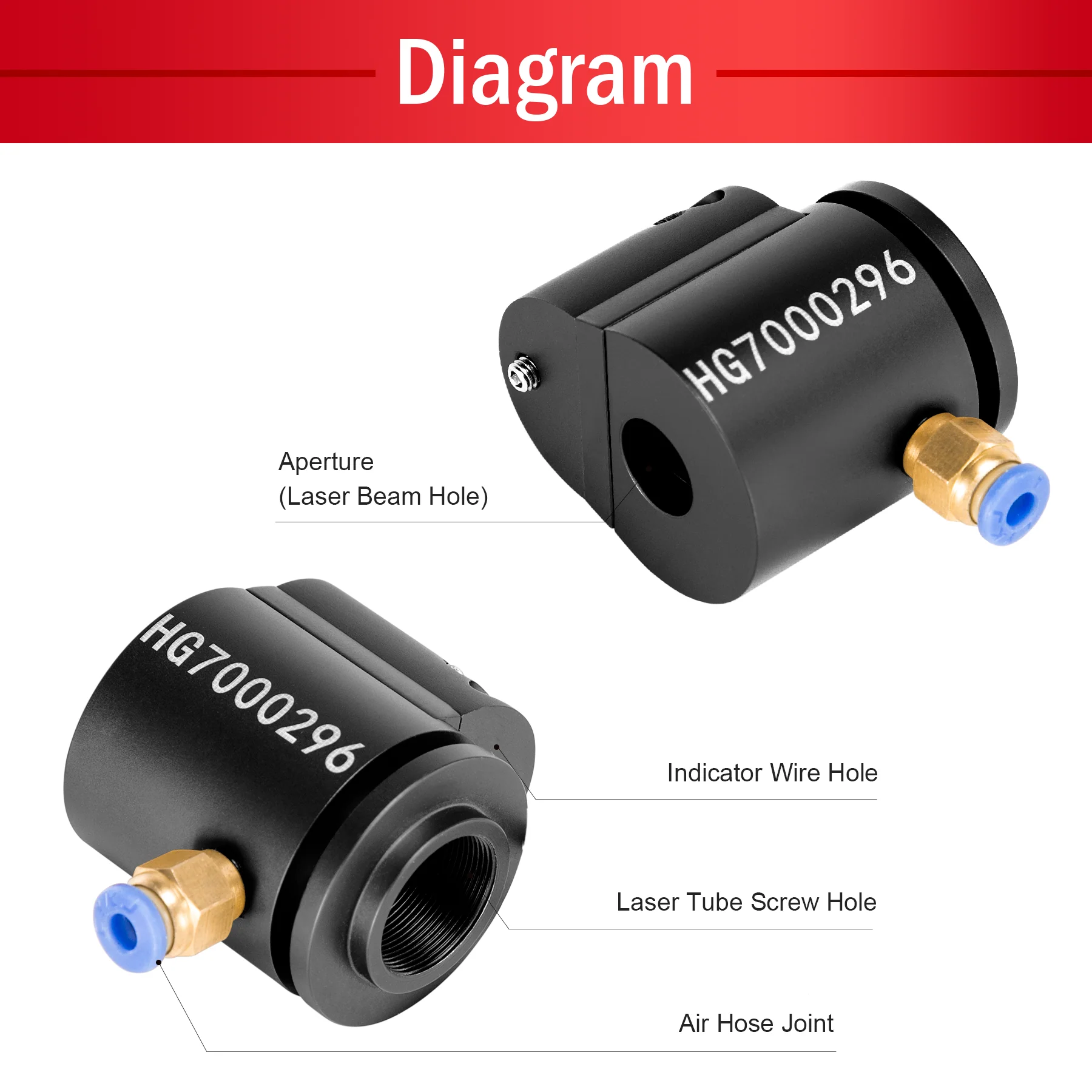 Laser Engraving Beam Red Light Indicator with Battery Box - Image 3