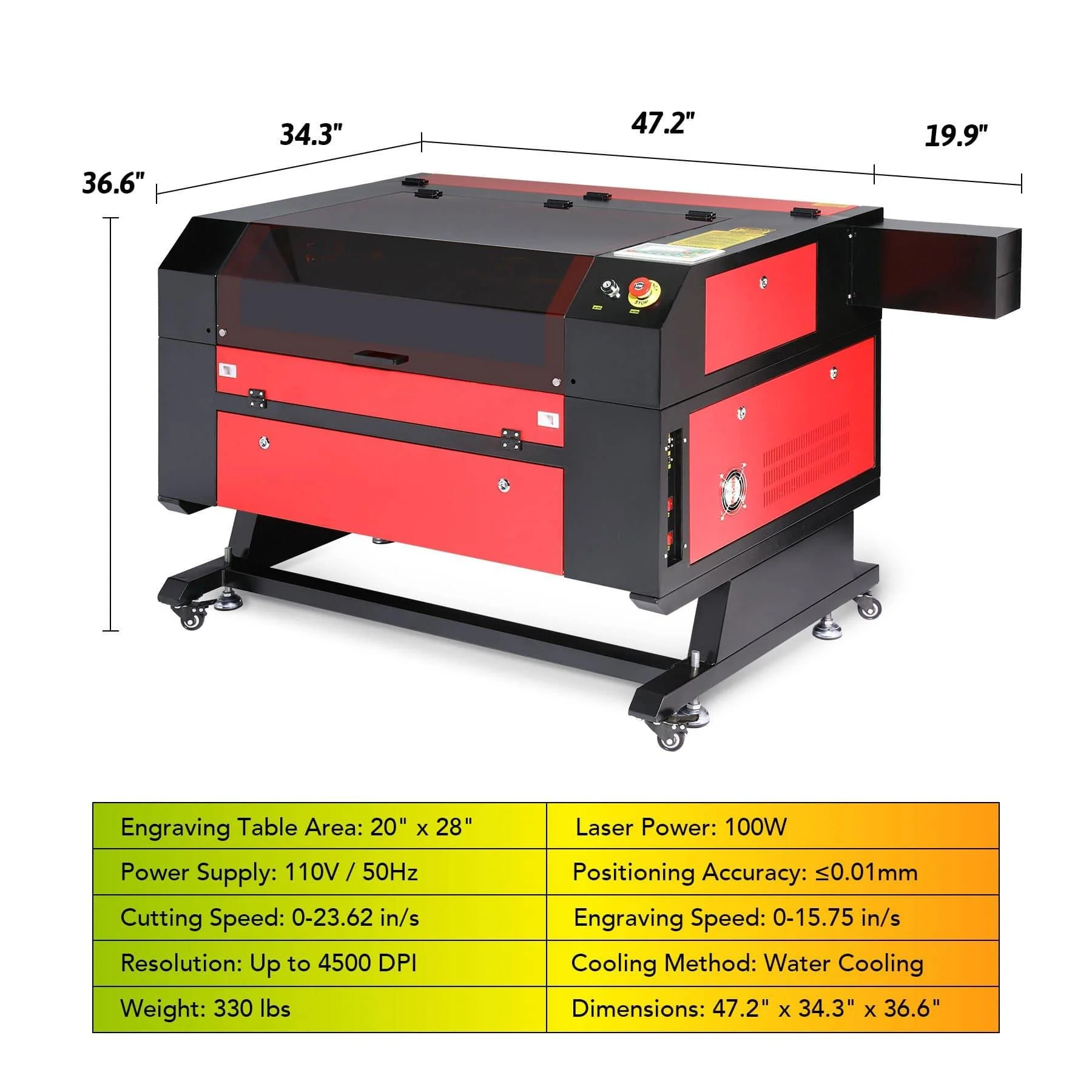 Pre-Owned MF2028-100 - 100W CO2 Laser Engraver Cutting Machine with 20” x 28” Working Area - Image 5