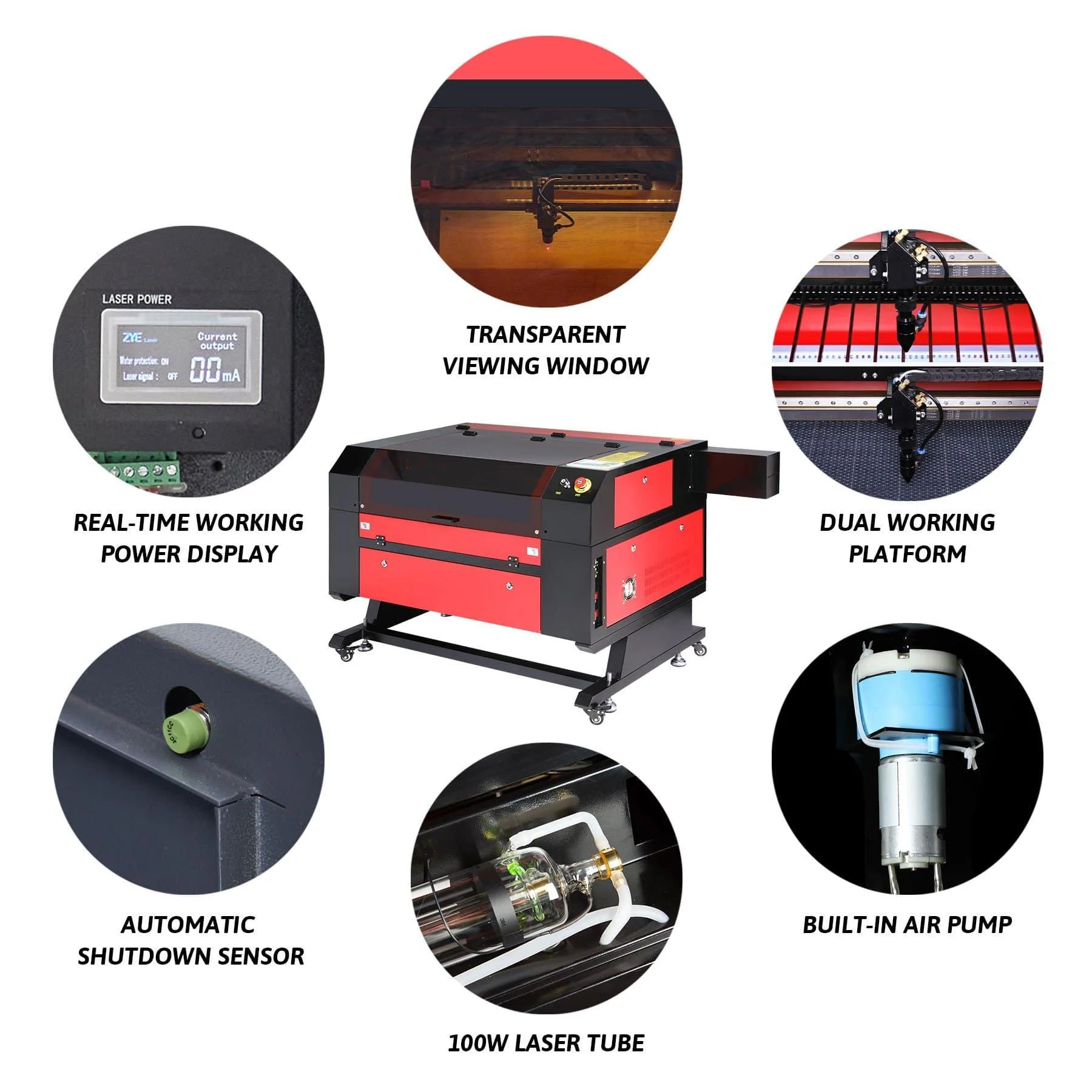 Pre-Owned MF2028-100 - 100W CO2 Laser Engraver Cutting Machine with 20” x 28” Working Area - Image 6