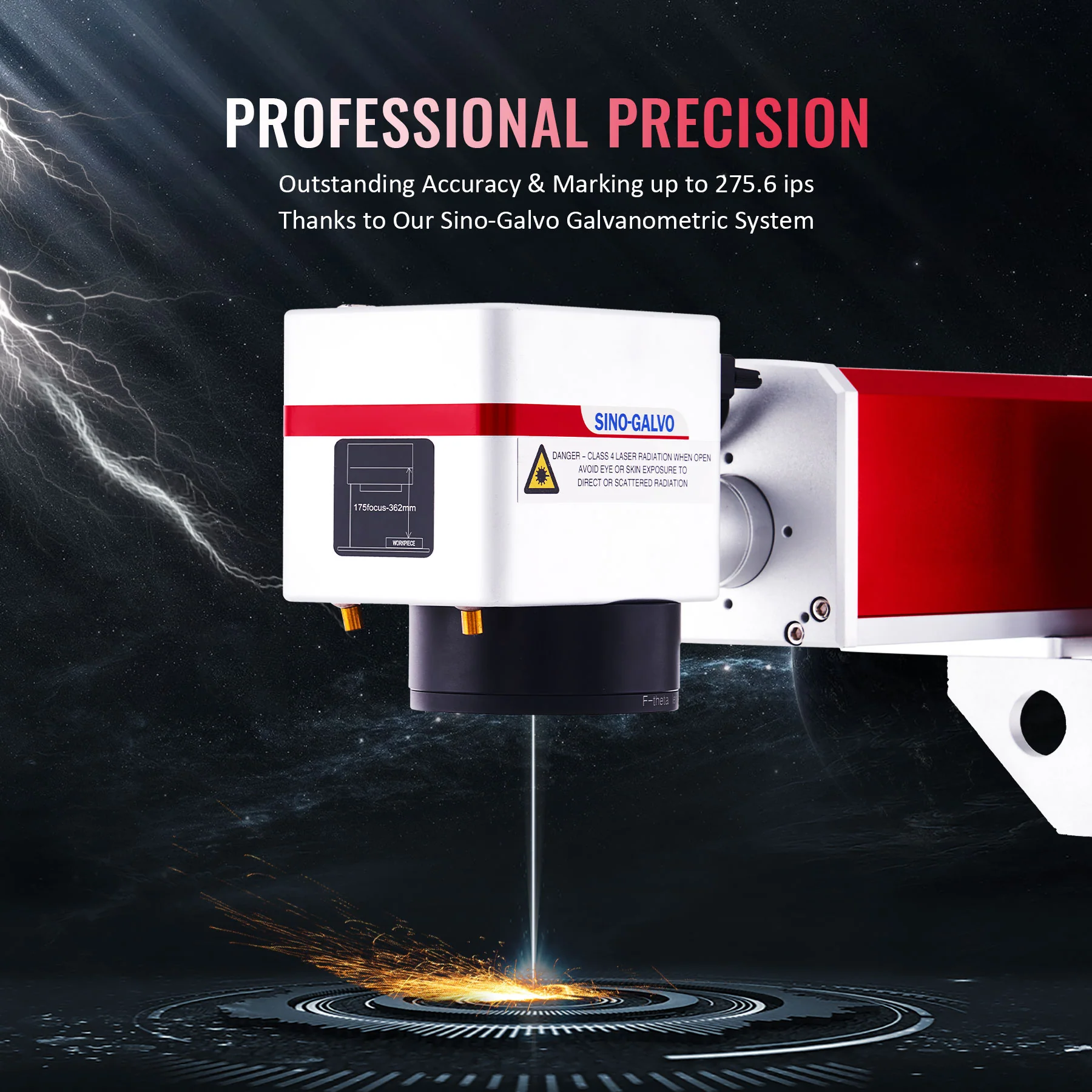 Pre-Owned MP6969-20 - 20W MOPA FIBER LASER MARKING ENGRAVING MACHINE WITH 6.9” X 6.9” WORKING AREA - Image 3