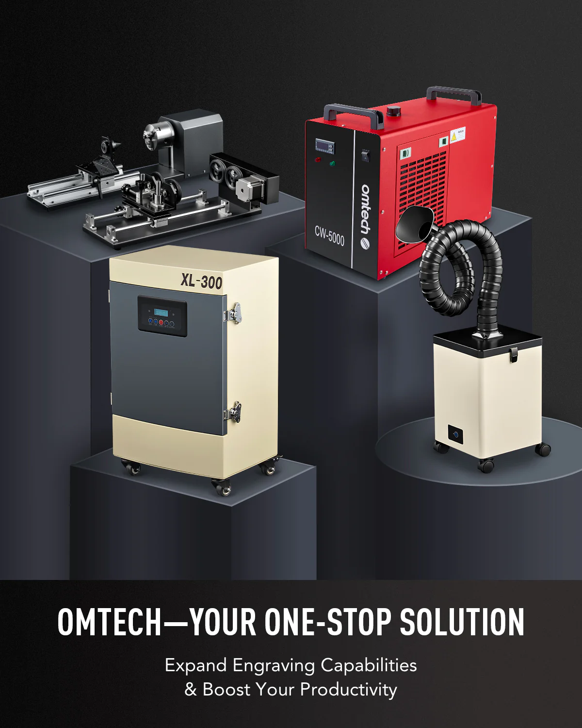 Pre-Owned OMTech 60W CO2 Laser Engraver, 24x16 Inch Laser Engraving Cutting Machine - Image 6