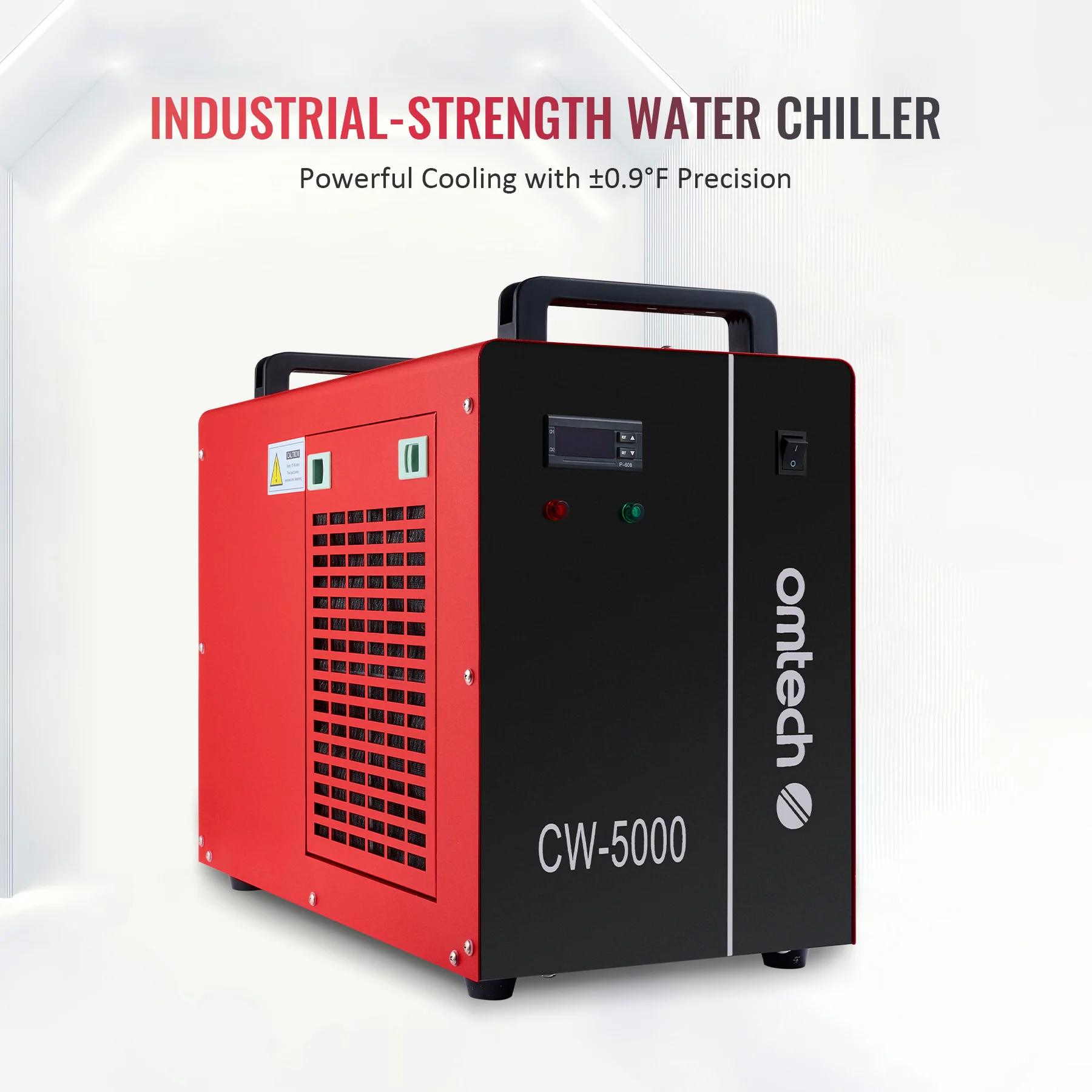 Pre-Owned OMTech CW-5000 Industrial Water Chiller for 50-100W CO2 Laser Engraving Machine - Image 2