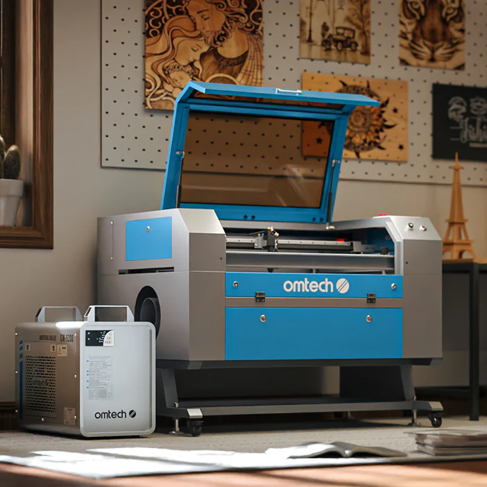 OMTech Maker MF2028-100 100W CO2 Laser Cutter and Engraver with 20" x 28" Working Area - Image 15