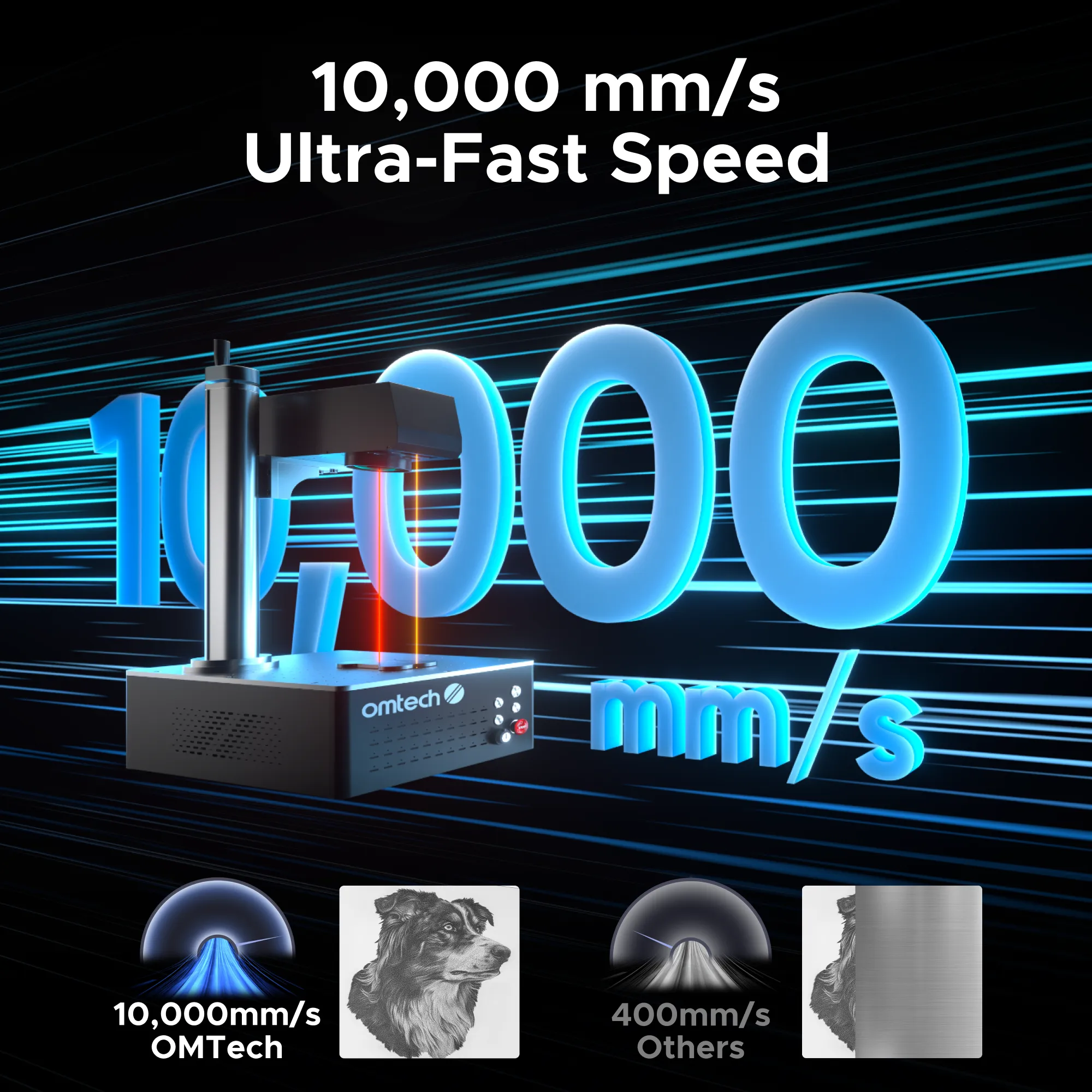 Pre-Owned OMTech Galvo 50W Autofocus Fiber Laser Marking Machine - Image 9