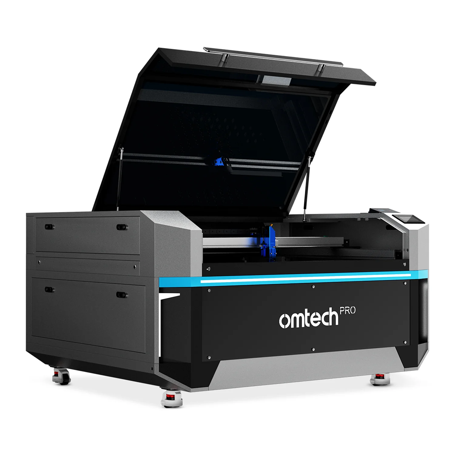 OMTech Pro 3655 Hybrid 150W Laser Cutting and Engraving Machine with 34'' x 54'' Working Area, Autofocus and Built-in Water Chiller - Image 4