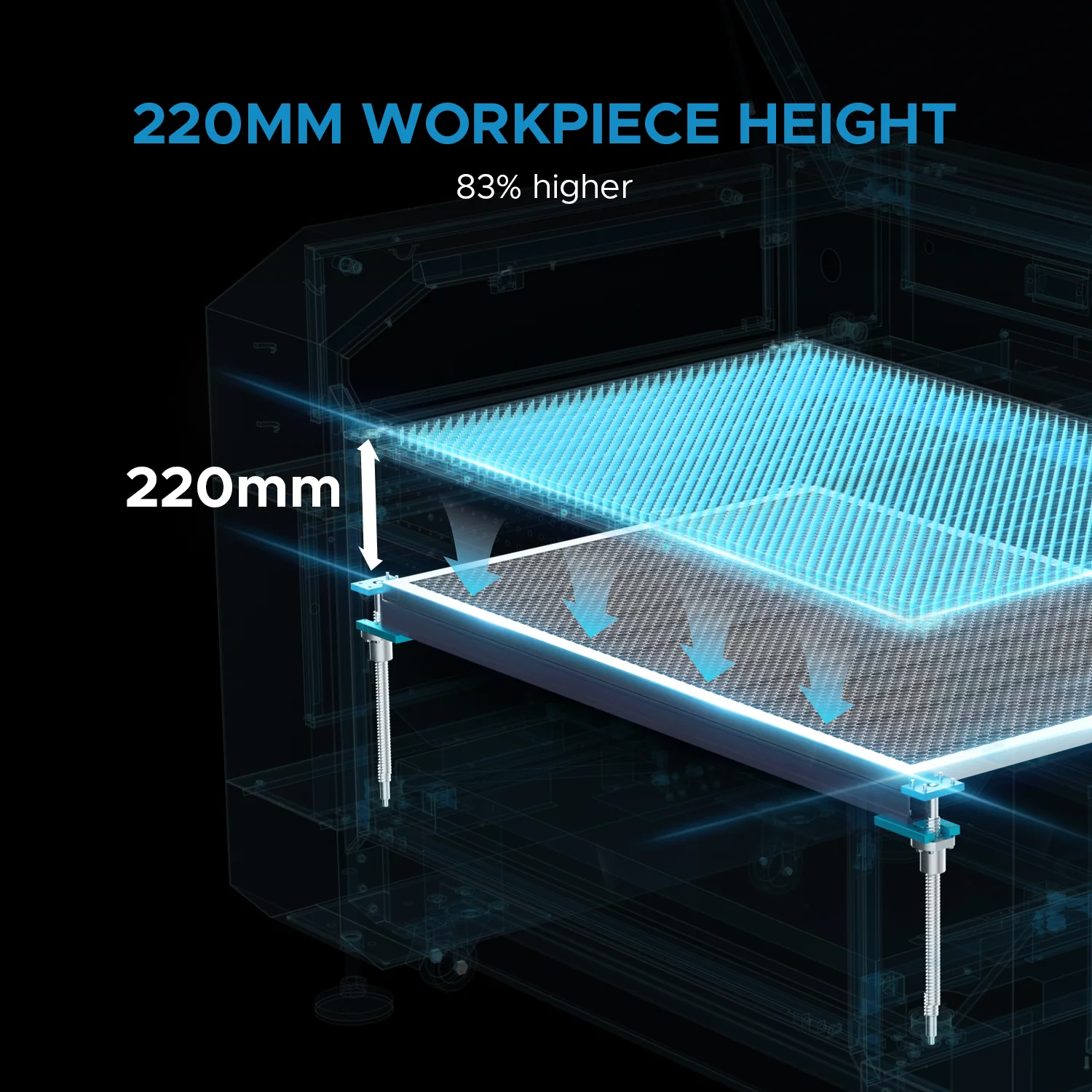 Pre-Owned OMTech Pronto 40 80W CO2 Laser Engraver and Cutter With Autofocus - Upgraded Version - Image 15