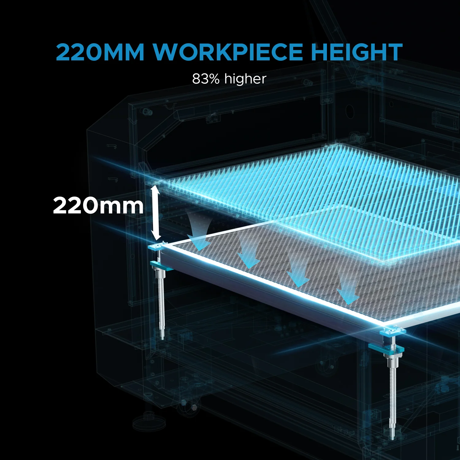 Pre-Owned OMTech Pronto 60 130W CO2 Laser Engraver and Cutter With Autofocus - Upgraded Version - Image 15