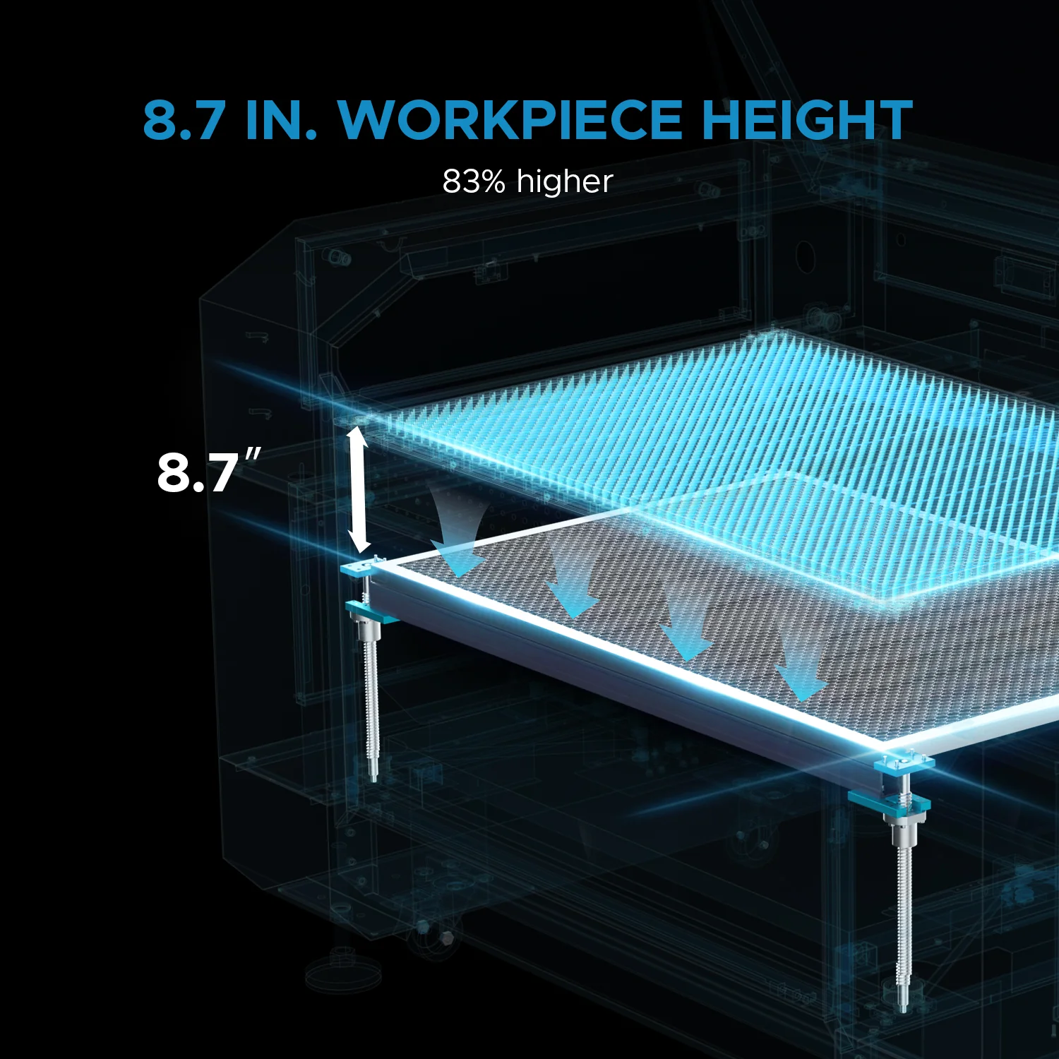 OMTech Pronto 40 90W CO2 Laser Engraver and Cutter with Autofocus - Image 15
