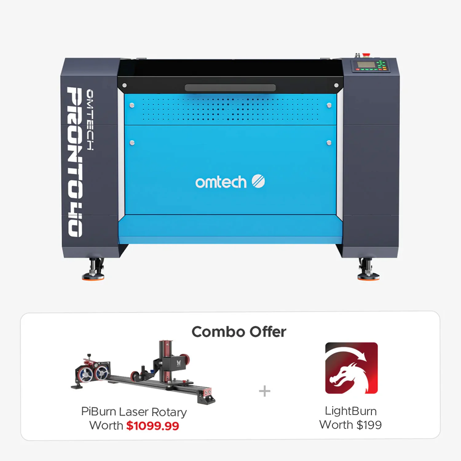OMTech Pronto 40 90W CO2 Laser Engraver and Cutter with Autofocus - Image 16