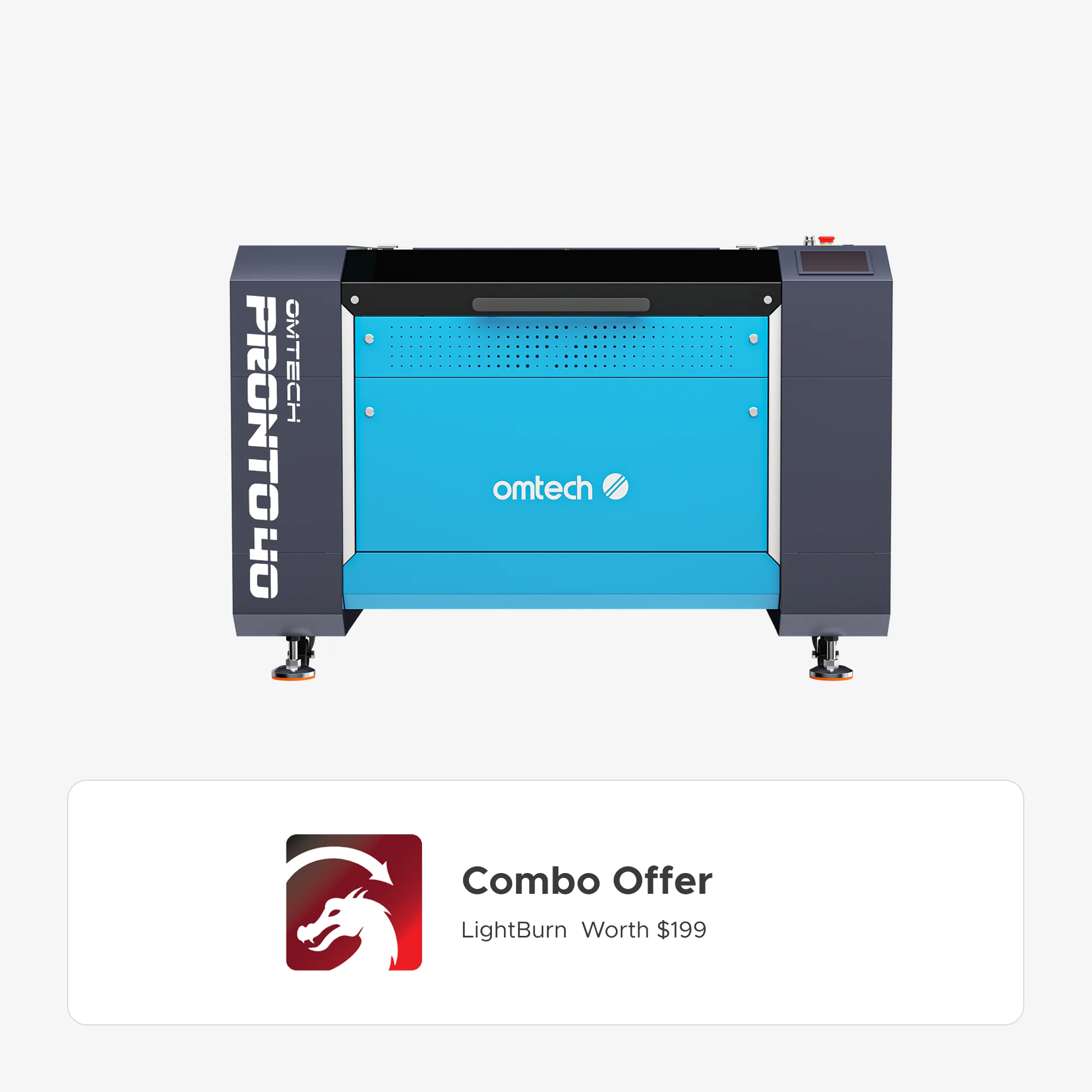 OMTech Pronto 40 90W CO2 Laser Engraver and Cutter with Autofocus - Image 18