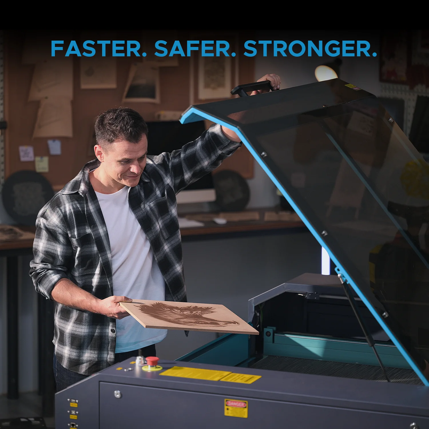 OMTech Pronto 60 130W CO2 Laser Cutter and Engraver with Autofocus - Image 10