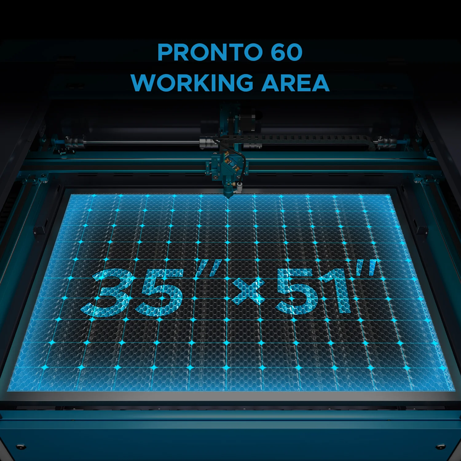 OMTech Pronto 60 130W CO2 Laser Cutter and Engraver with Autofocus - Image 12