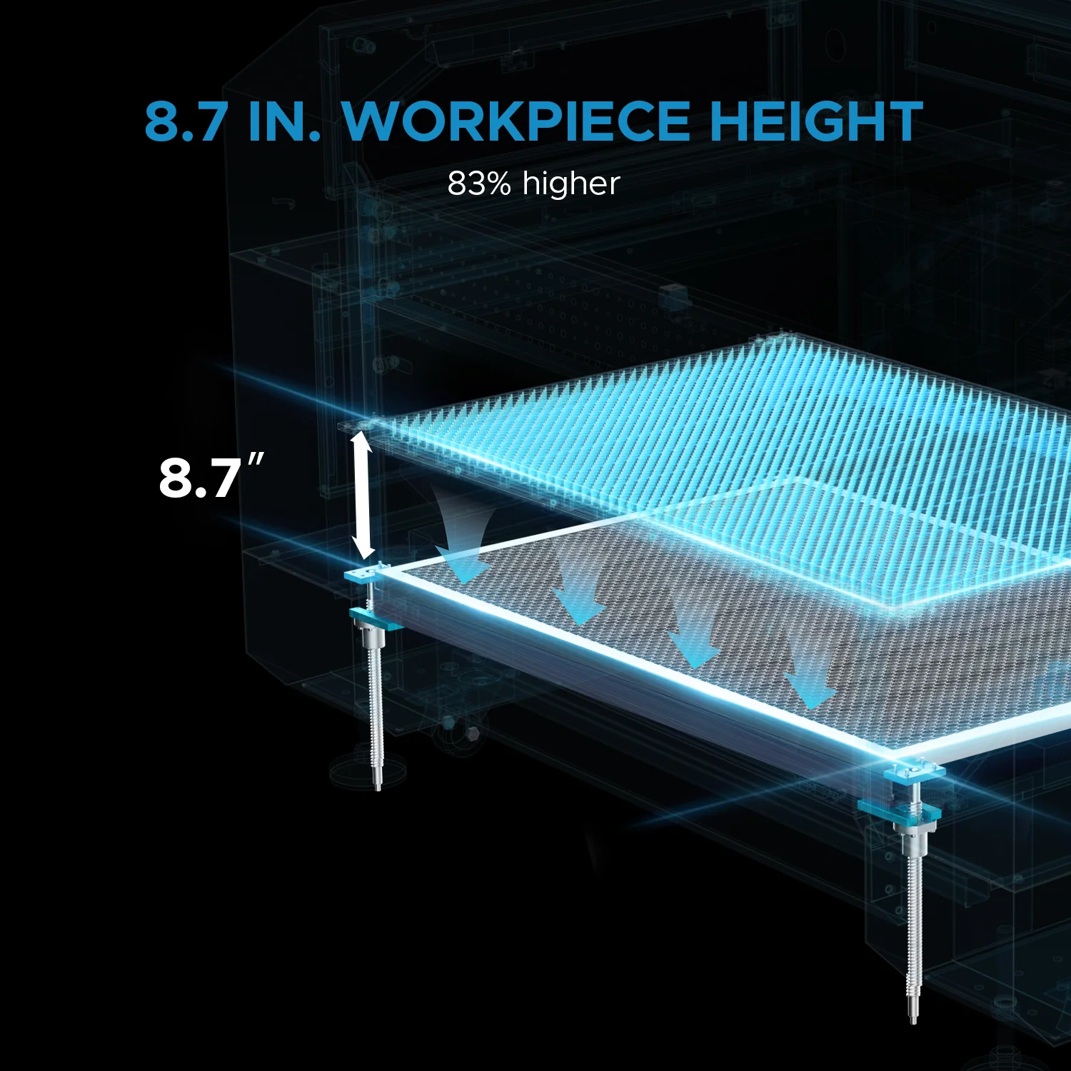 OMTech Pronto 60 130W CO2 Laser Cutter and Engraver with Autofocus - Image 15