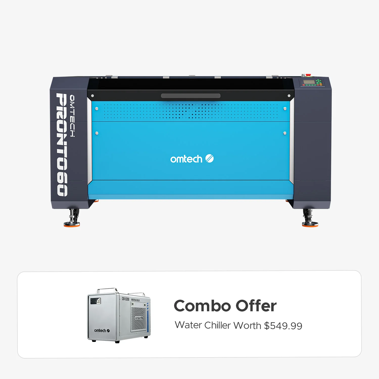 OMTech Pronto 60 130W CO2 Laser Cutter and Engraver with Autofocus - Image 18
