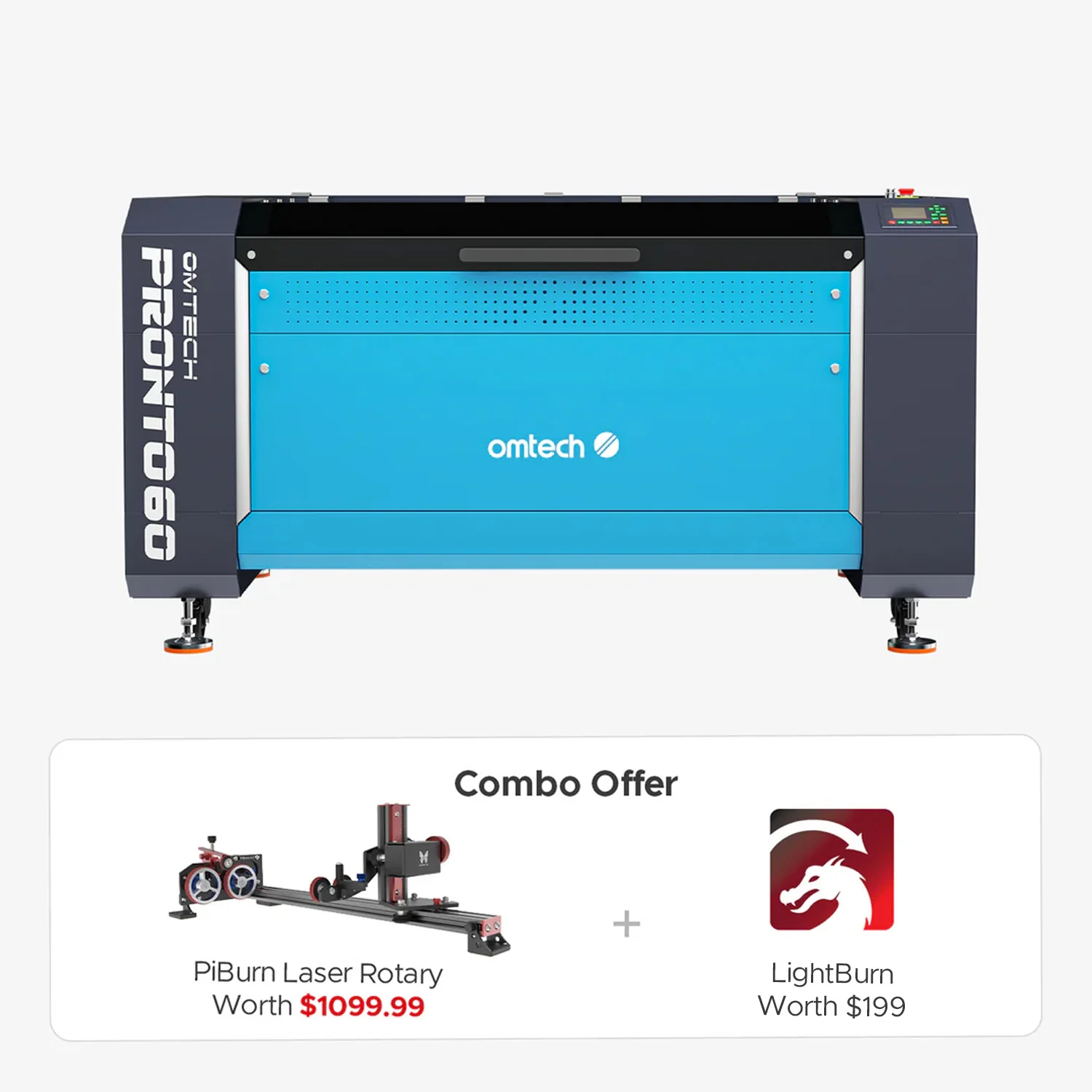 OMTech Pronto 60 130W CO2 Laser Cutter and Engraver with Autofocus - Image 19