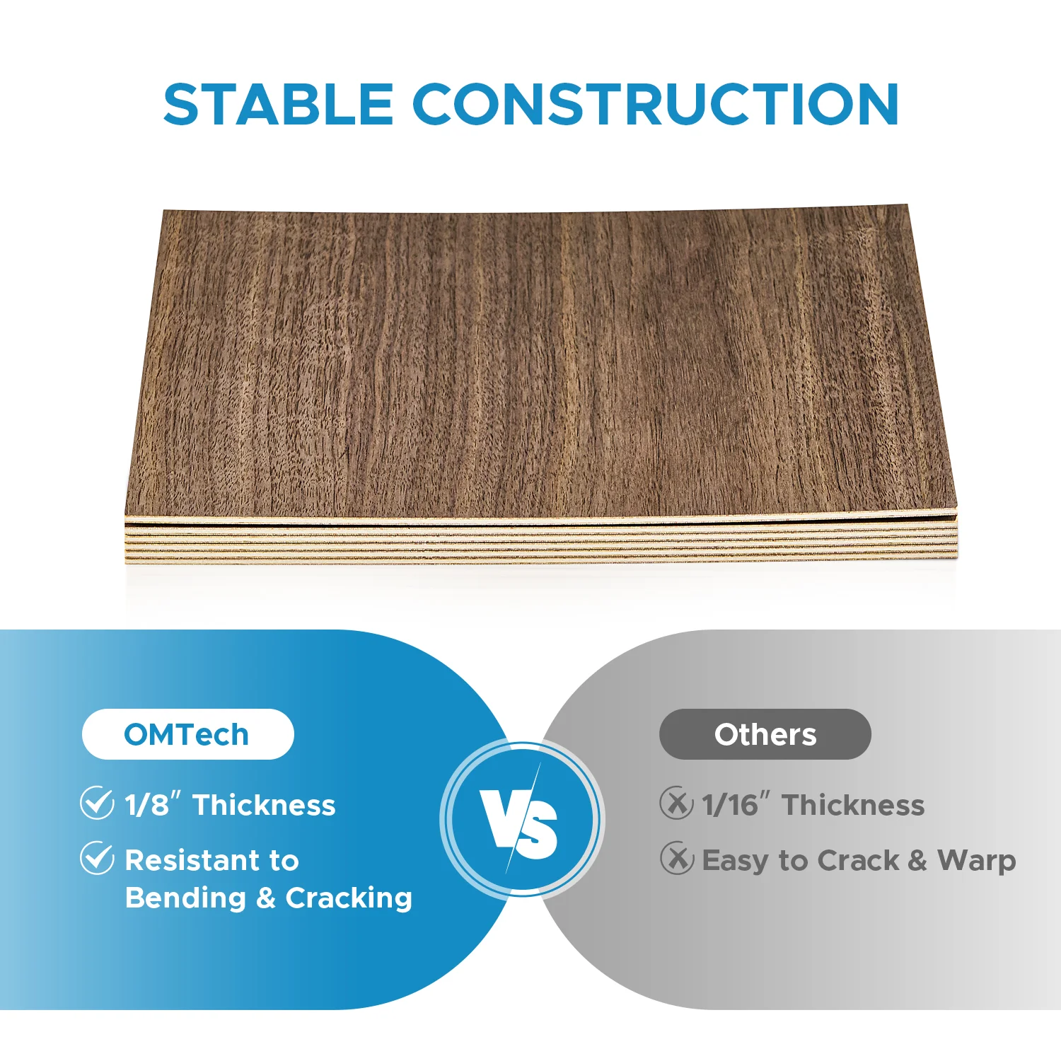 OMTech Walnut Plywood 1/8" - Image 7